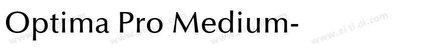 Optima Pro Medium字体转换